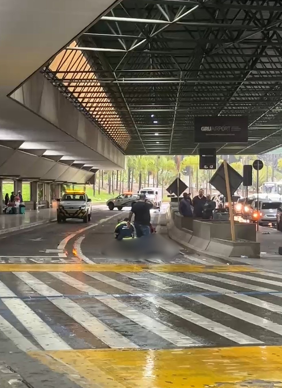 Homem é morto no Aeroporto Internacional de SP. — Foto: Arquivo pessoal