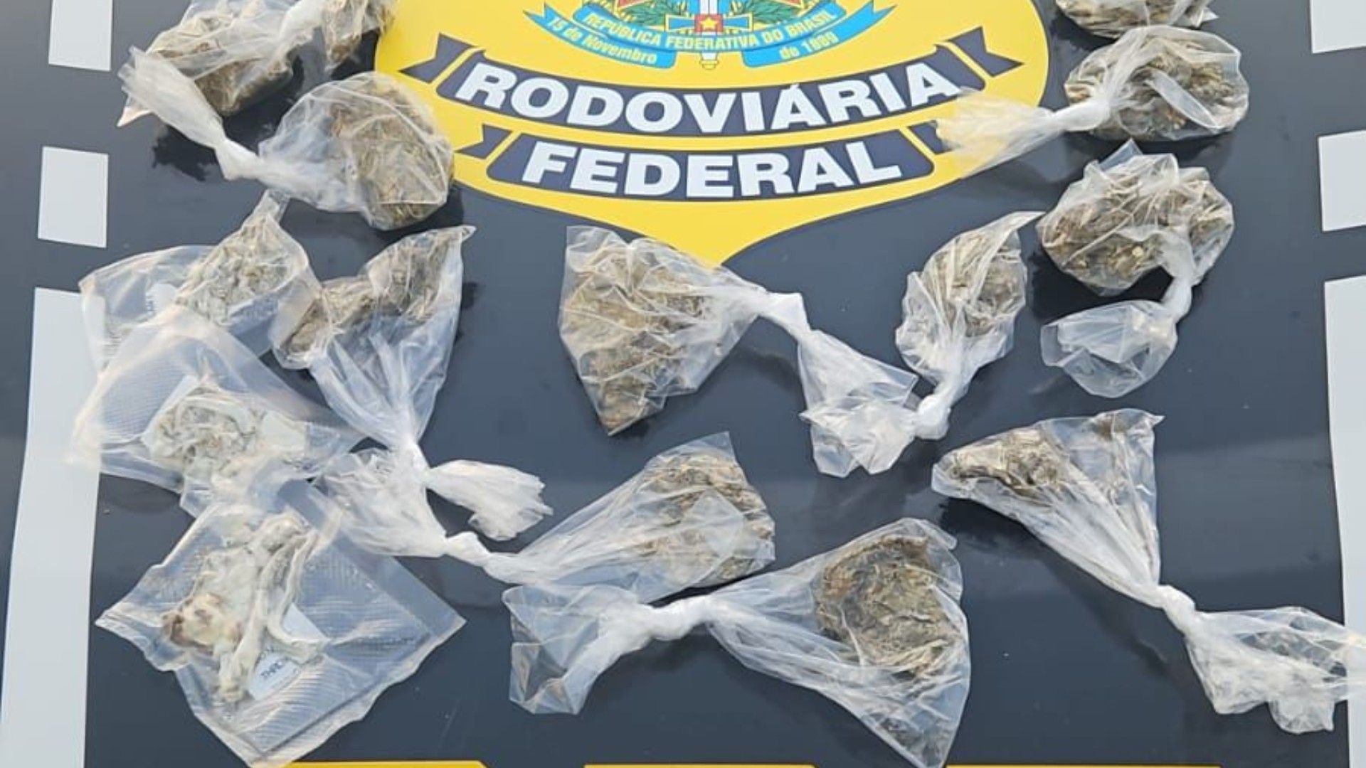 PRF flagra porções de maconha escondidas em bota na BR-153 em Nova Granada