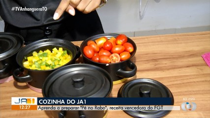 Veja os ingredientes para preparar a receita campeã do FGT, 'Pé no Rabo'