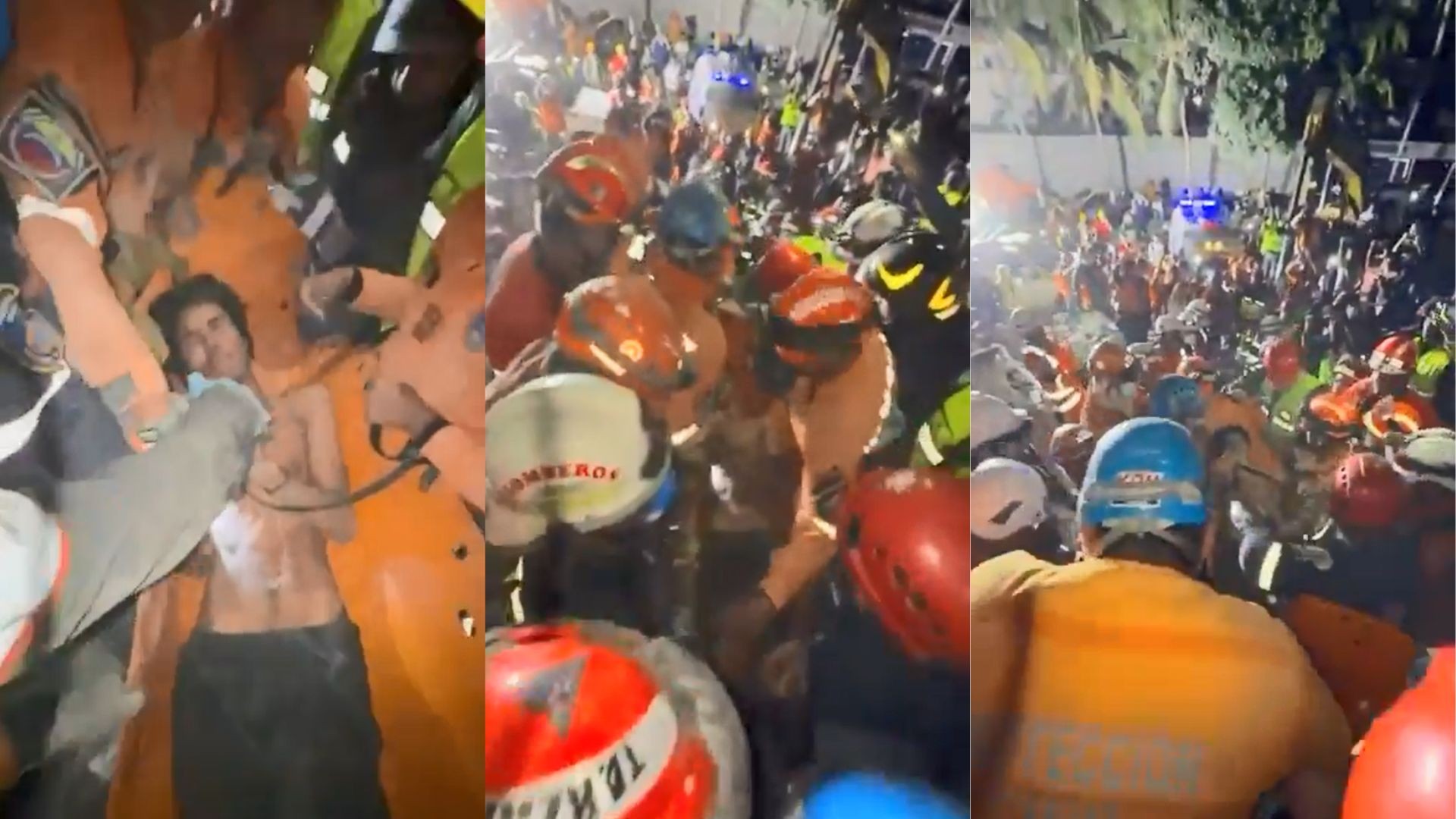 VÍDEO: jovem é resgatado após ficar 106 horas preso sob escombros na Venezuela