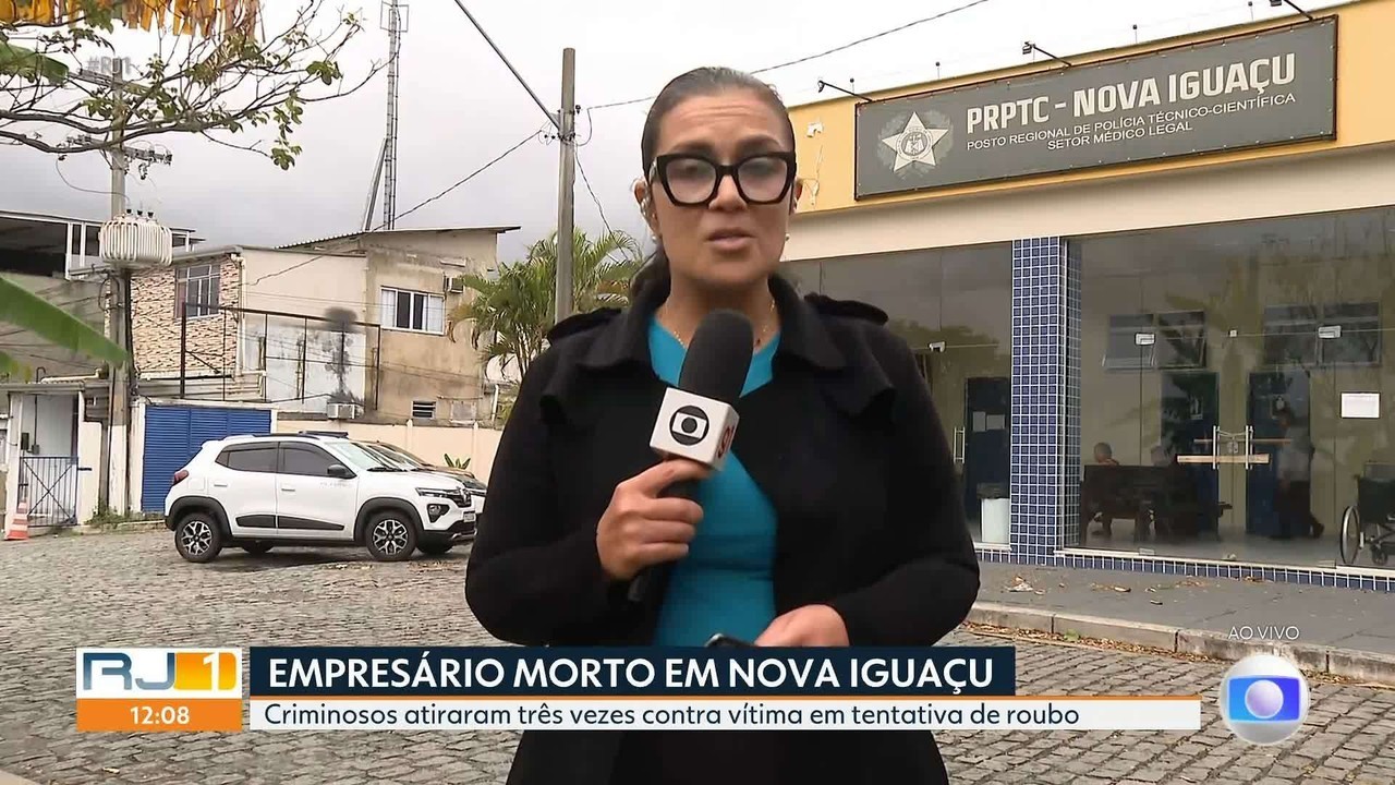Empresário é morto a tiros após tentativa de assalto em Nova Iguaçu 