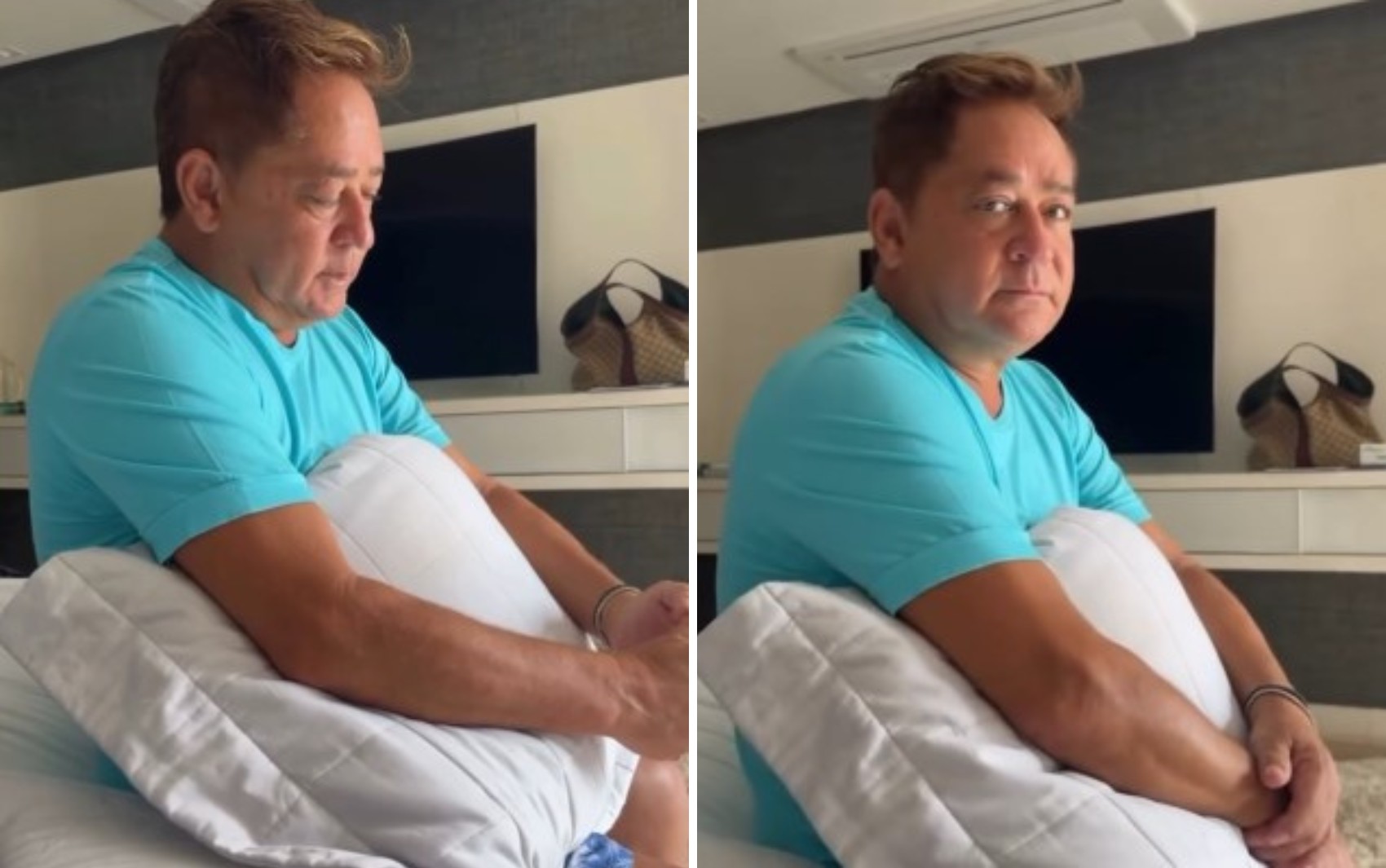 Leonardo aparece em vídeo reclamando das férias: ‘Chamando pra beber toda hora’ 