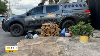 Mais de 80 kg de maconha são apreendidos durante ronda da PM na região Sul de Palmas