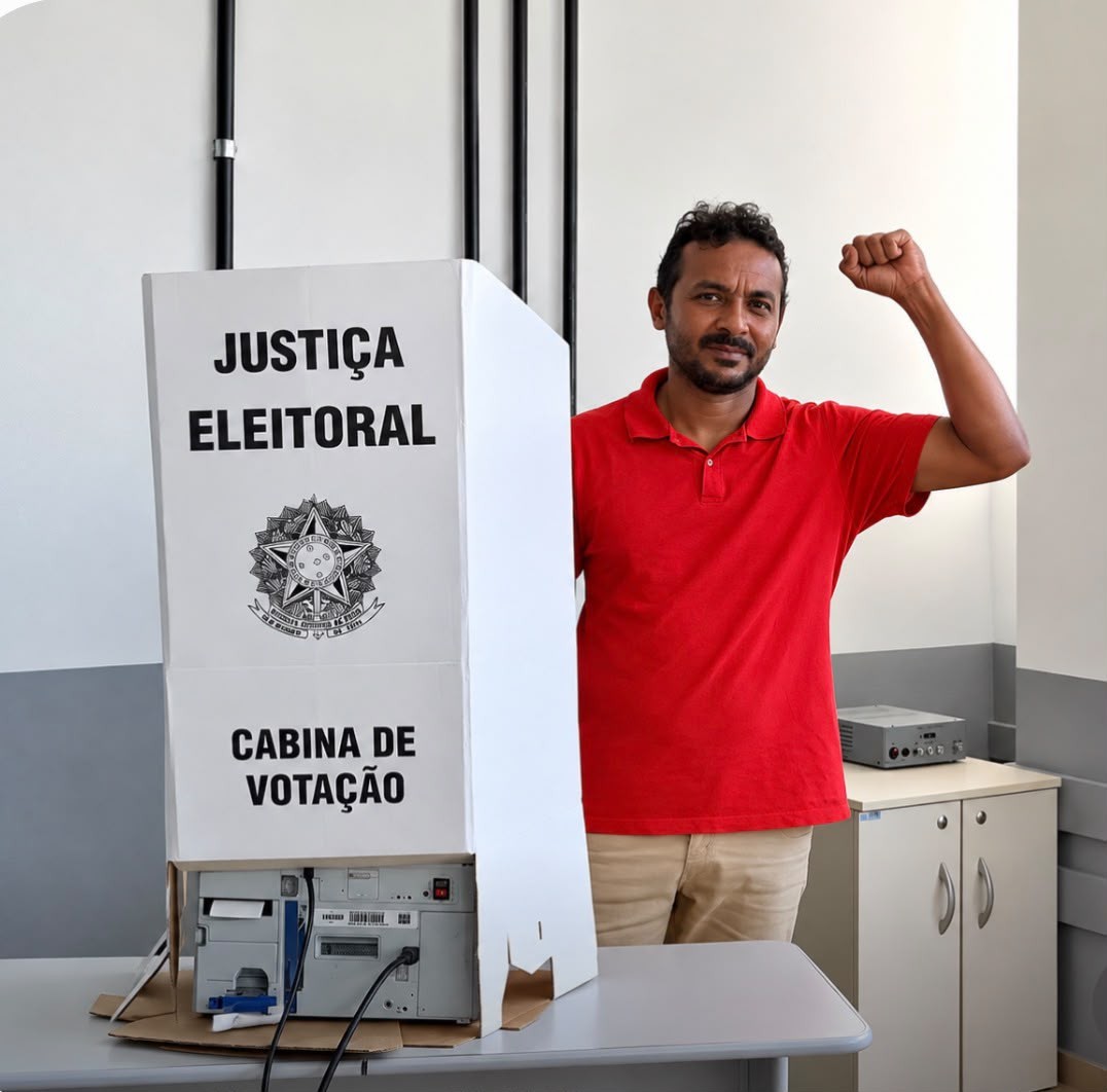 Reginaldo Lima (PCB) vota em Imperatriz