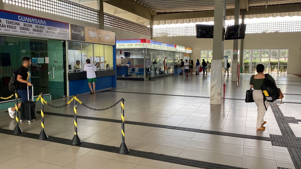 Movimentação na Rodoviária de Natal nesta quinta-feira (7) — Foto: Pedro Trindade/Inter TV Cabugi