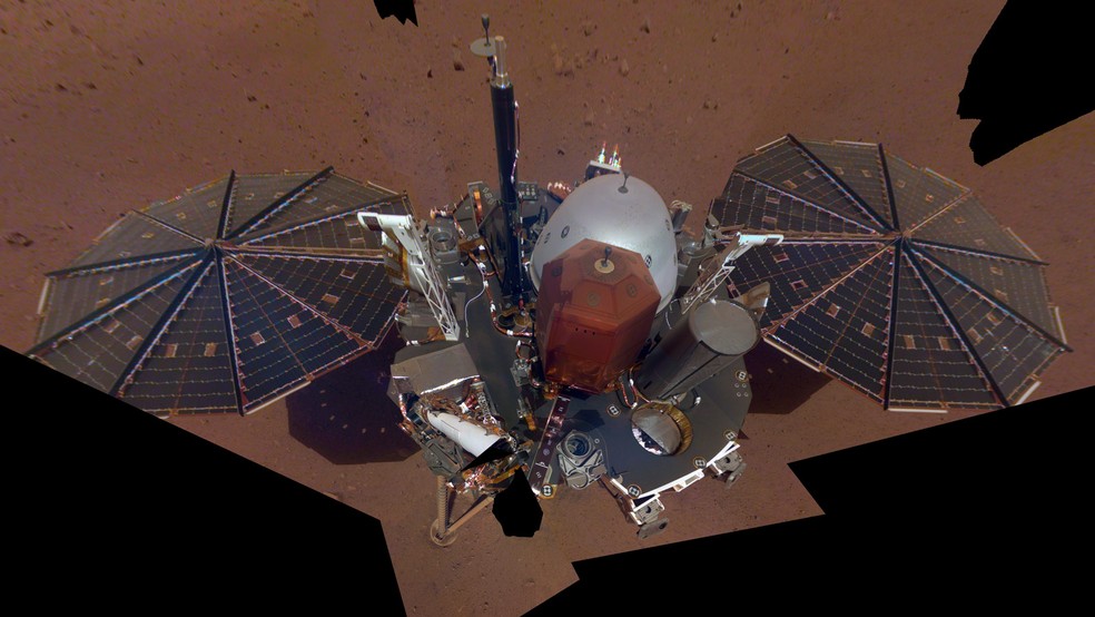 Insight Mars registra a sua primeira 'selfie' no planeta vermelho, em 2018 — Foto: Nasa/JPL-Caltech