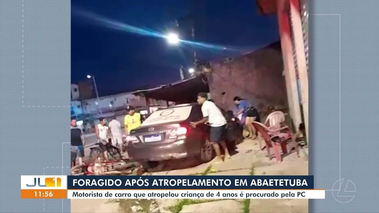Motorista suspeito de atropelar e matar criança de 4 anos em Abaetetuba segue foragido no PA