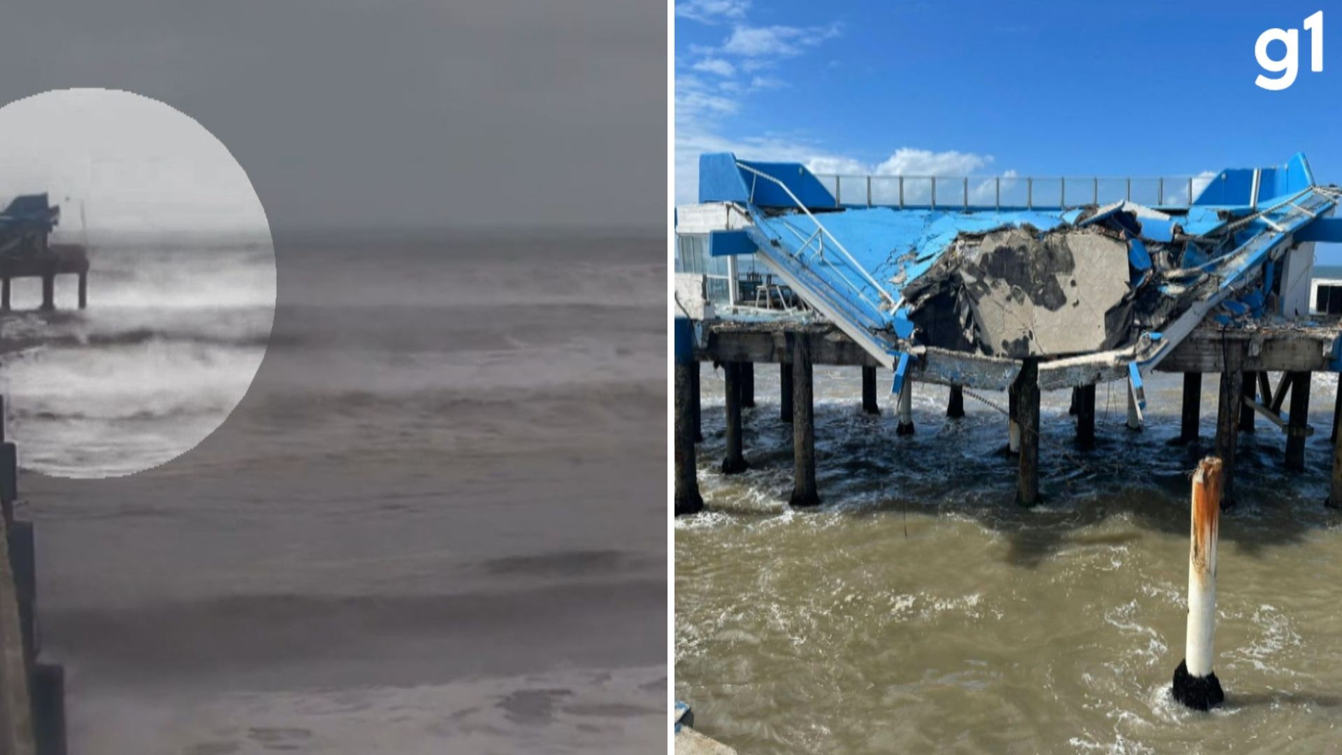 VÍDEO: ressaca destrói restaurante sobre a Plataforma de Atlântida, em Xangri-Lá