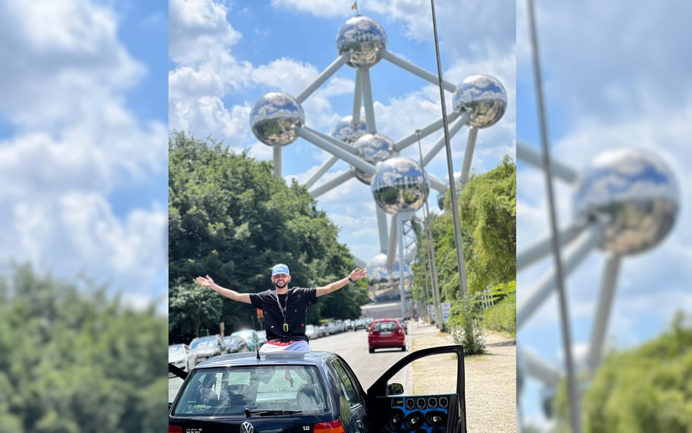 Goiano viaja pela Europa com carro de som e viraliza na web com vídeo na  Torre Eiffel, em Paris; assista, Goiás