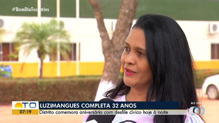 Programação festiva marca a comemoração dos 32 anos do distrito de Luzimangues
