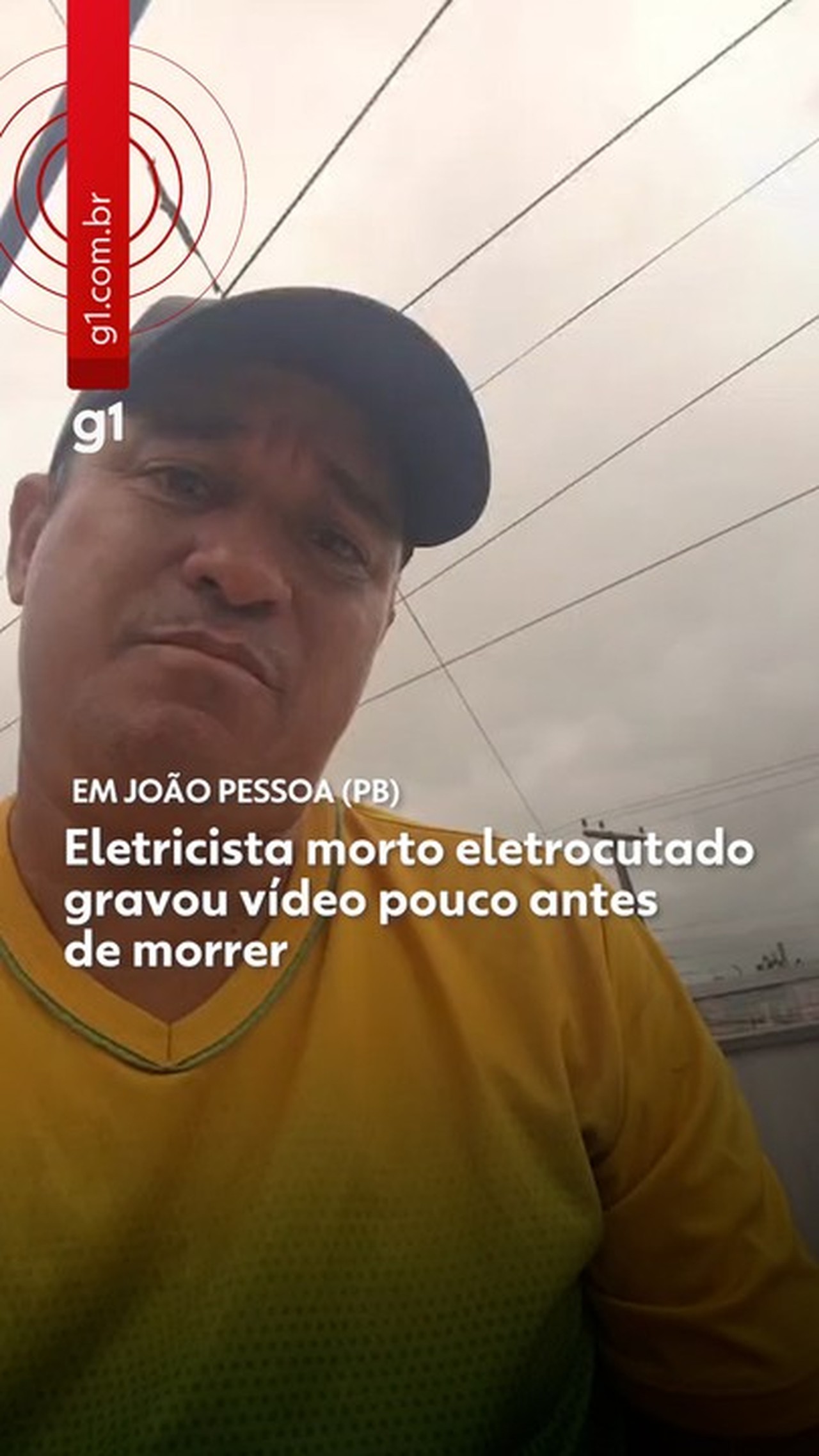 Homem que morreu vítima de choque elétrico fez vídeo antes do acidente