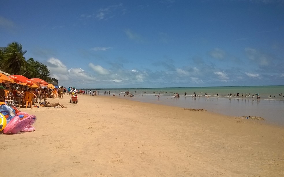 Praia do Seixas, em João Pessoa — Foto: Aline Oliveira/G1 PB