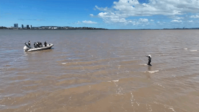 Bancos de areia surgem no Guaíba, permitem 'andar sobre as águas' e podem criar novas ilhas; entenda