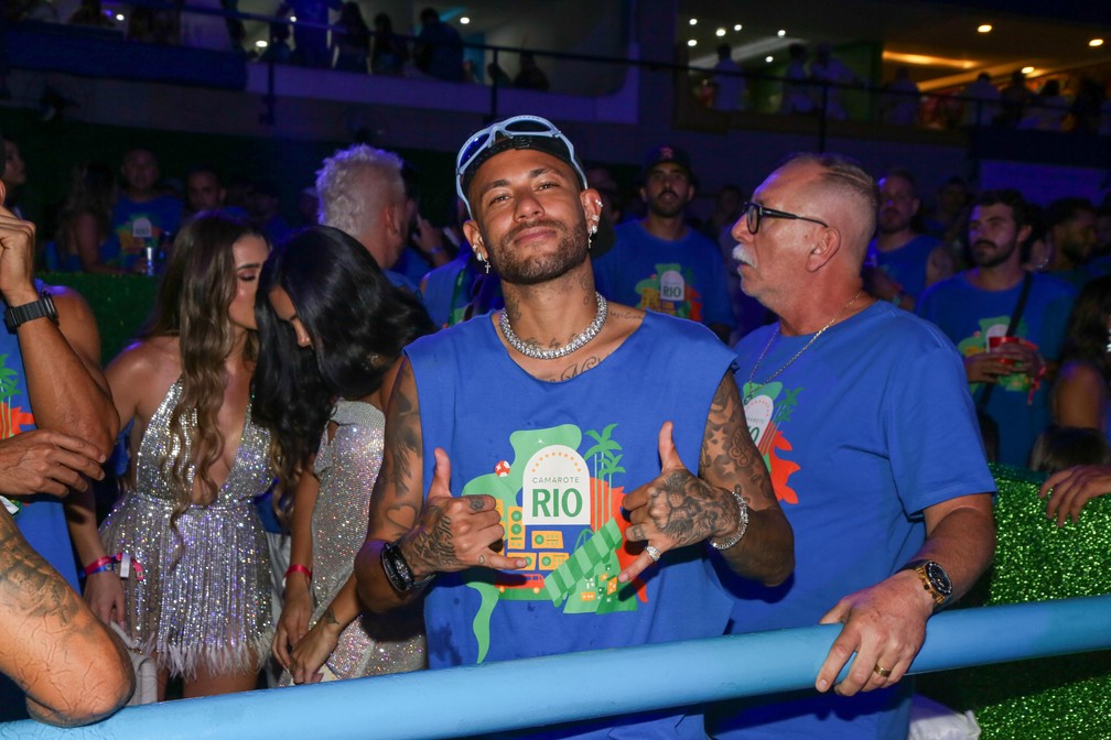 Neymar na Sapucaí — Foto: Dilson Silva/AgNews