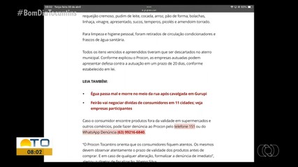 Mais de 1,6 mil produtos vencidos são apreendidos durante operação em supermercados