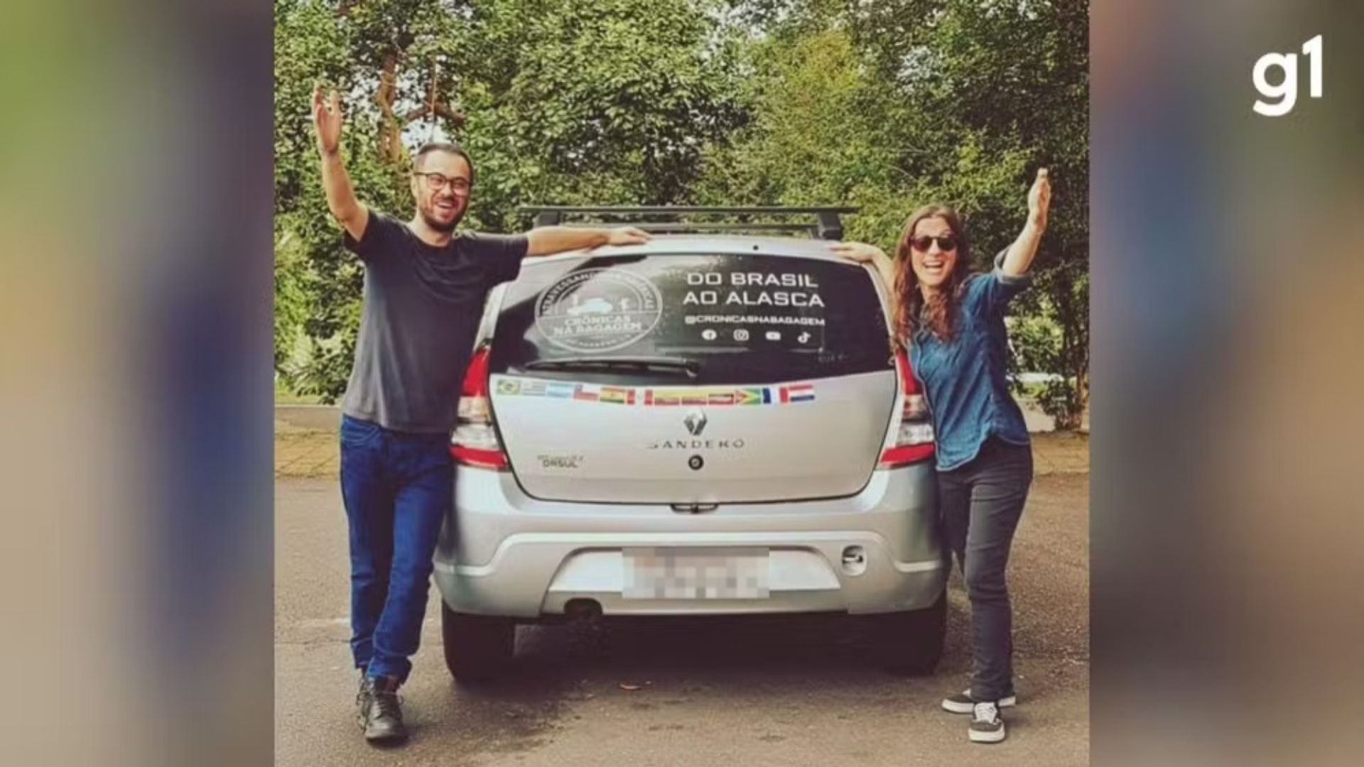 'Chegar até o Alasca': casal do RS planeja percorrer continente de uma ponta a outra com carro 1.0