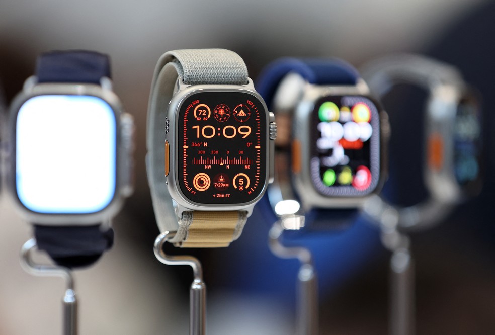 Apple Watch 10 lan�ado em 2024. � Foto: JUSTIN SULLIVAN / GETTY IMAGES NORTH AMERICA / Getty Images via AFP