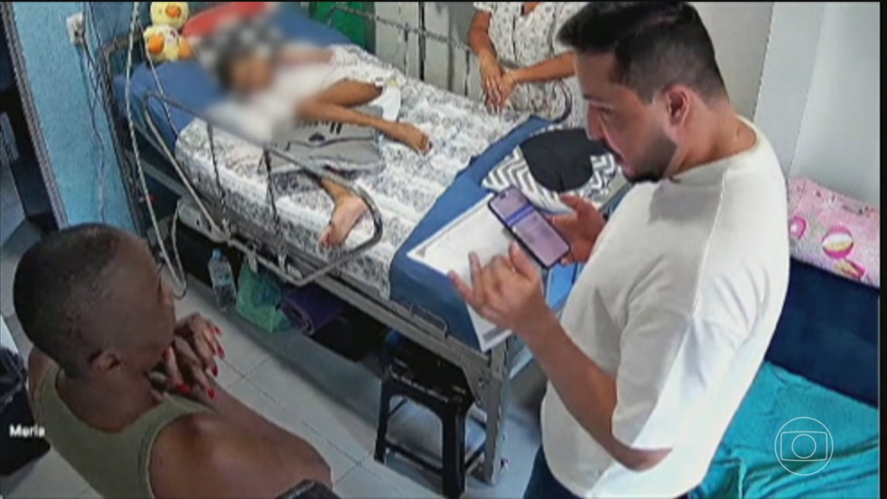 Mãe de paciente desconfia, reúne provas e denuncia falso médico à policia: 'Sabia que ele não era quem dizia ser' — Foto: Jornal Nacional/ Reprodução