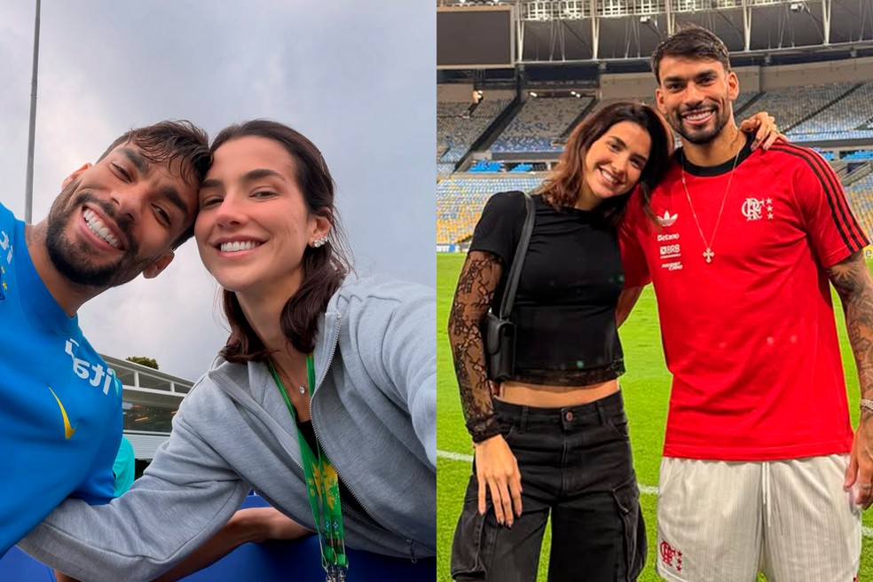 Duda Fournier e Lucas Paquetá — Foto: Reprodução/Instagram