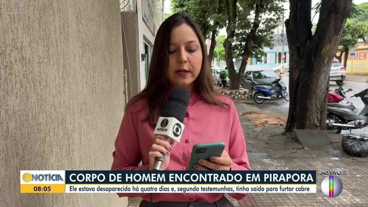 Corpo de homem que estava desaparecido após sair para furtar cobre é encontrado dentro de vala em Pirapora