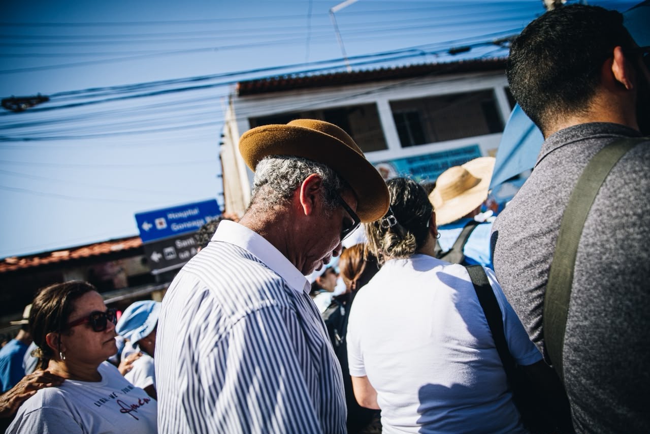 Caminhada com Maria reúne milhares de fiéis em Fortaleza. — Foto: Ismael Soares/SVM