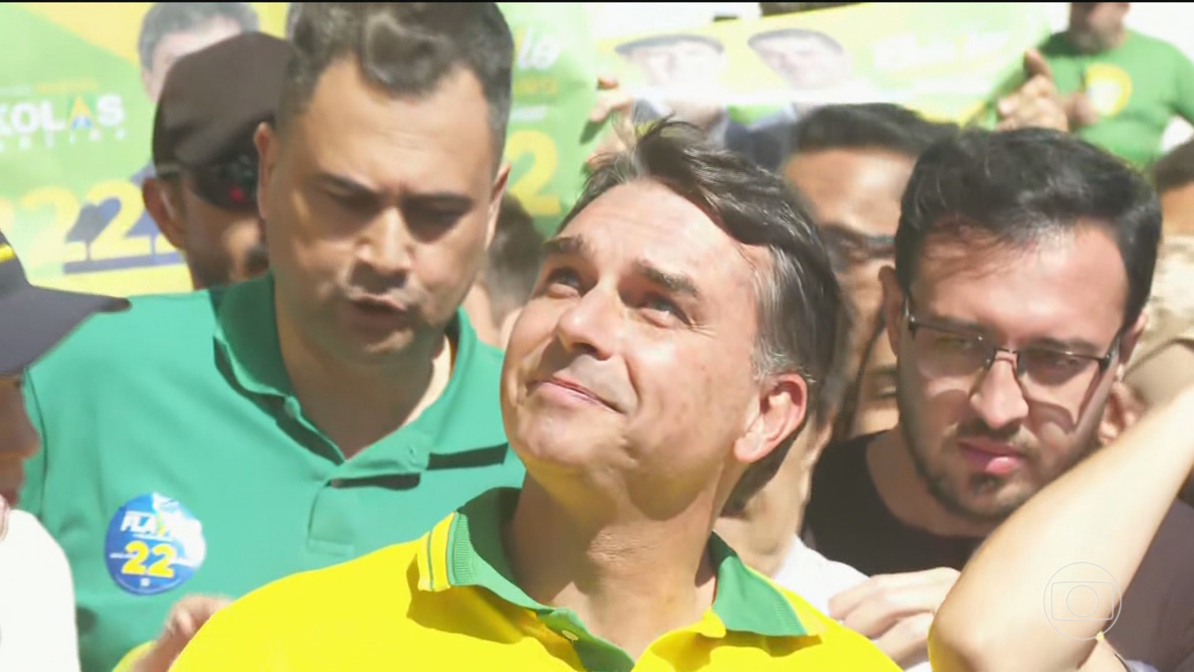 Flávio Bolsonaro, candidato do PL à Presidência, faz campanha em BH
