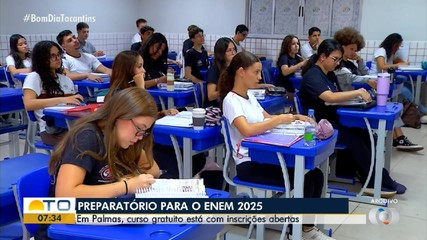 Cursinho preparatório para o Enem 2025 abre inscrições em Palmas