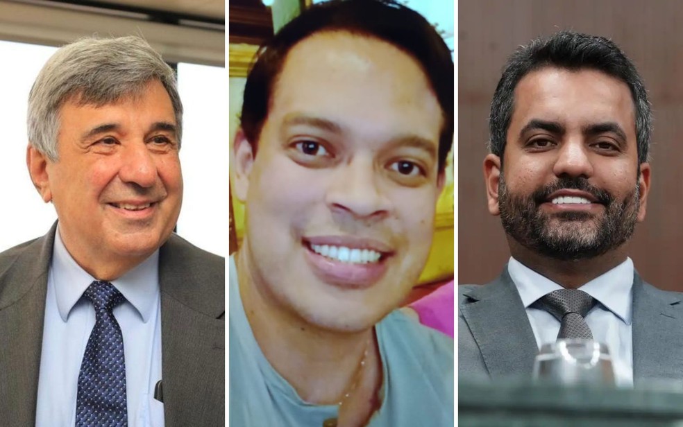 Wilson Pollara, Bruno Vianna Primo e Quesede Ayres Henrique, secretrio, diretor financeiro e secretrio executivo da pasta em Gois  Foto: Divulgao/Prefeitura de Goinia, Redes Sociais e Carlos Costa