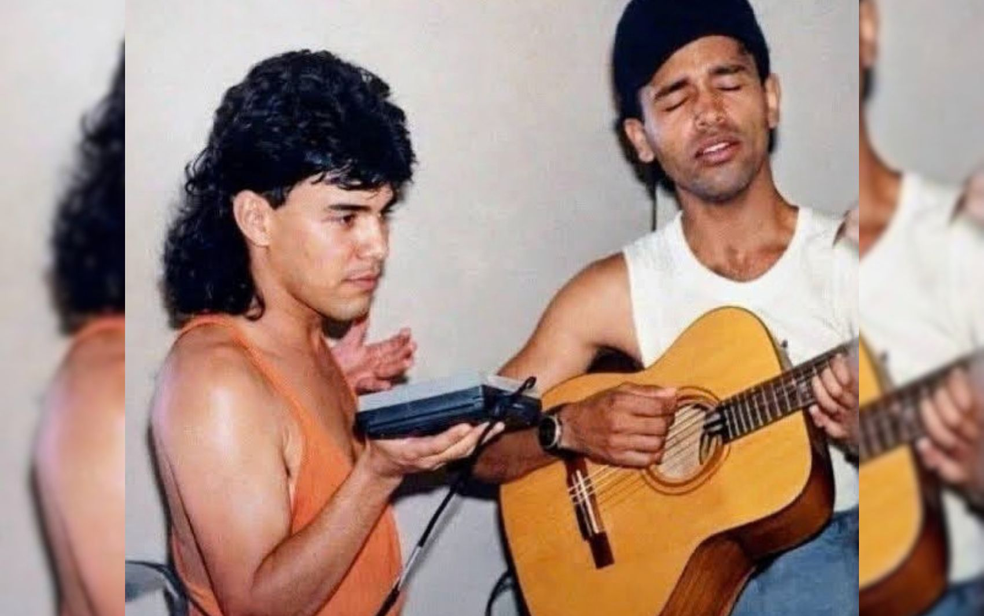 Zezé compartilha foto ao lado de Rick, da dupla com Rener — Foto: Reprodução/Instagram de Zezé Di Camargo