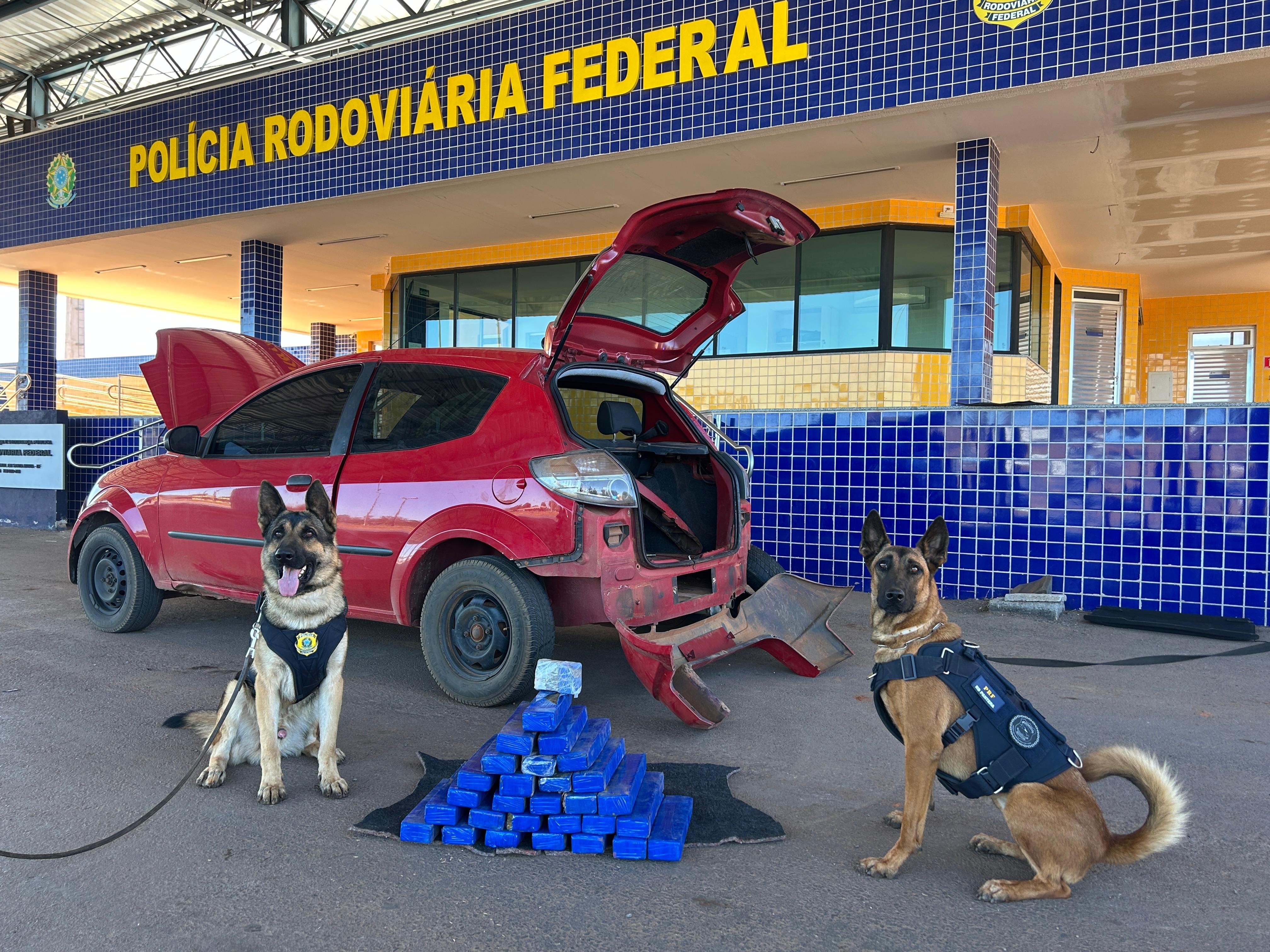 PRF apreende 30 kg de maconha em carro na BR-040, em Santa Maria