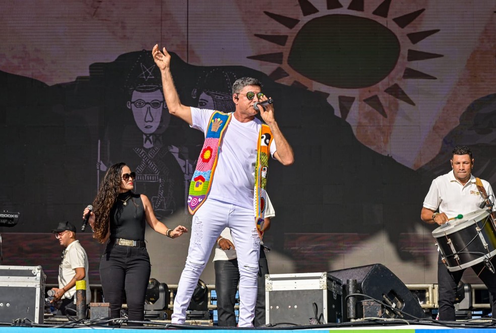 Del Feliz na última noite de São João no Parque de Exposições de Salvador — Foto: Divulgação/Bahiatursa