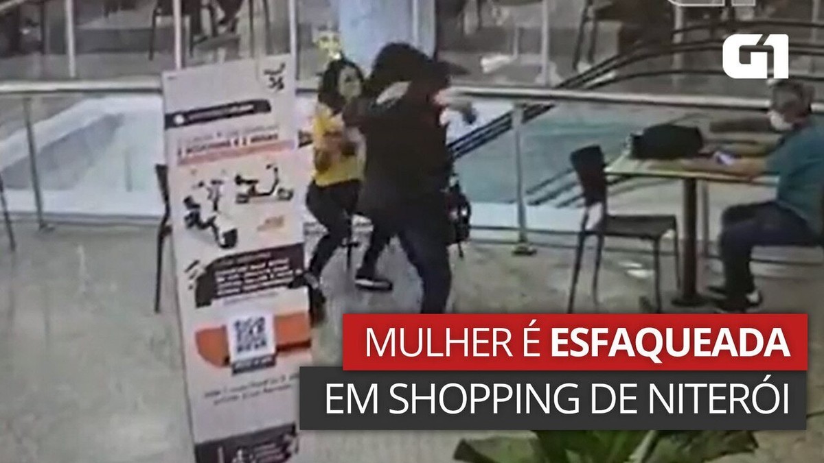 Mulher é esfaqueada em shopping de Niterói