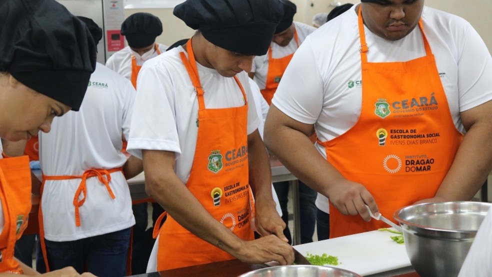 Escola de Gastronomia Social oferta 140 vagas para cursos profissionalizantes gratuitos em Fortaleza. — Foto: Escola de Gastronomia Social/Divulgação