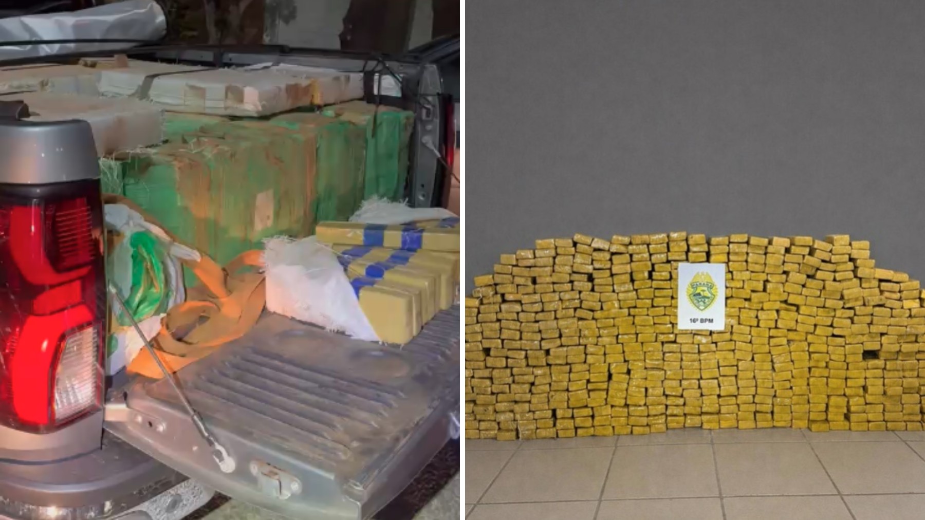 Carros com internet por satélite e histórico de contradições levam a prisões e apreensão de meia tonelada de maconha no Paraná; entenda