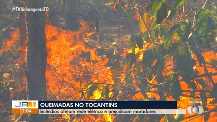 Incêndios causam interrupções no fornecimento de energia no Tocantins