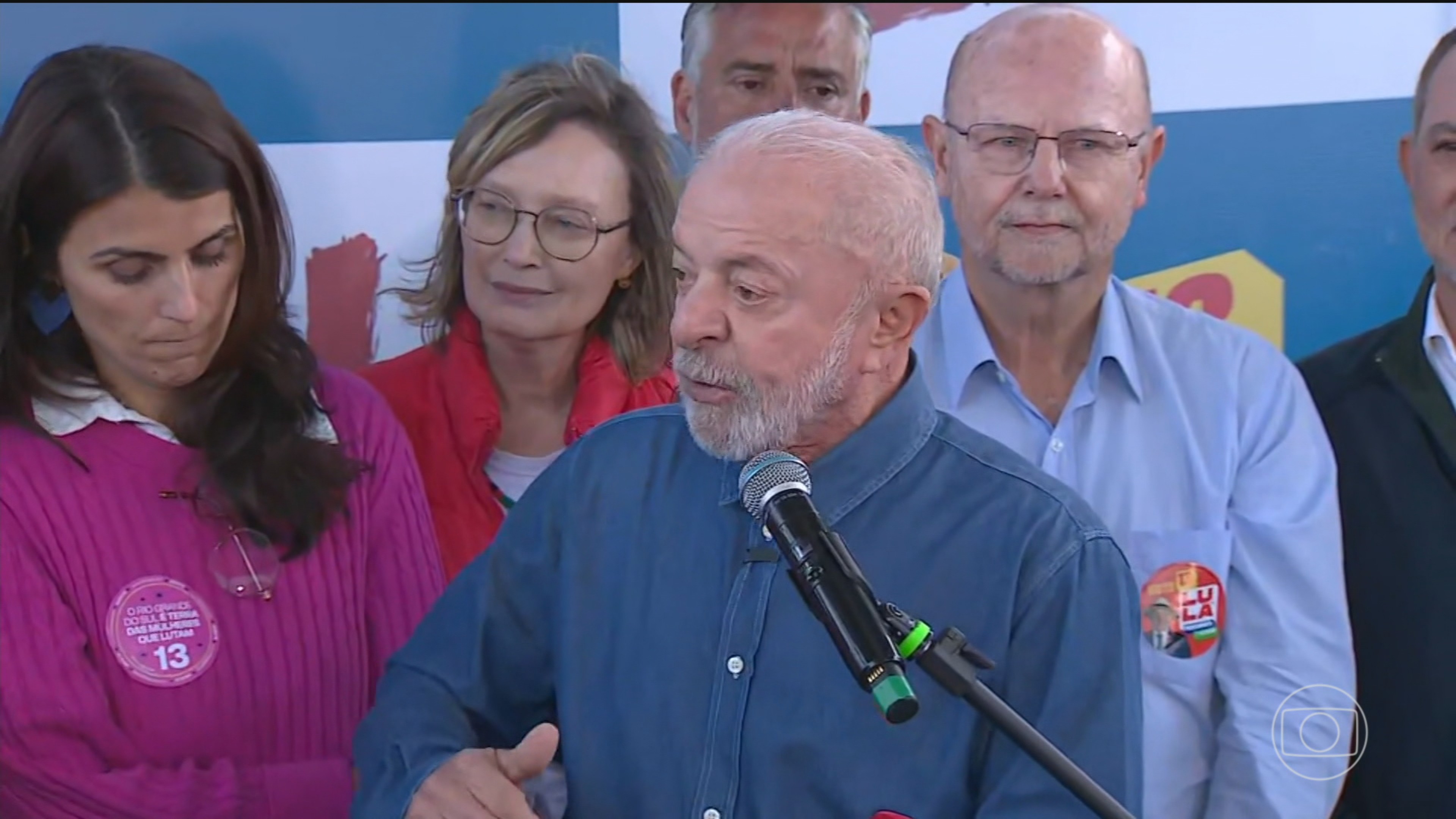 Presidente Lula, candidato à reeleição pelo PT, faz campanha no Rio Grande do Sul