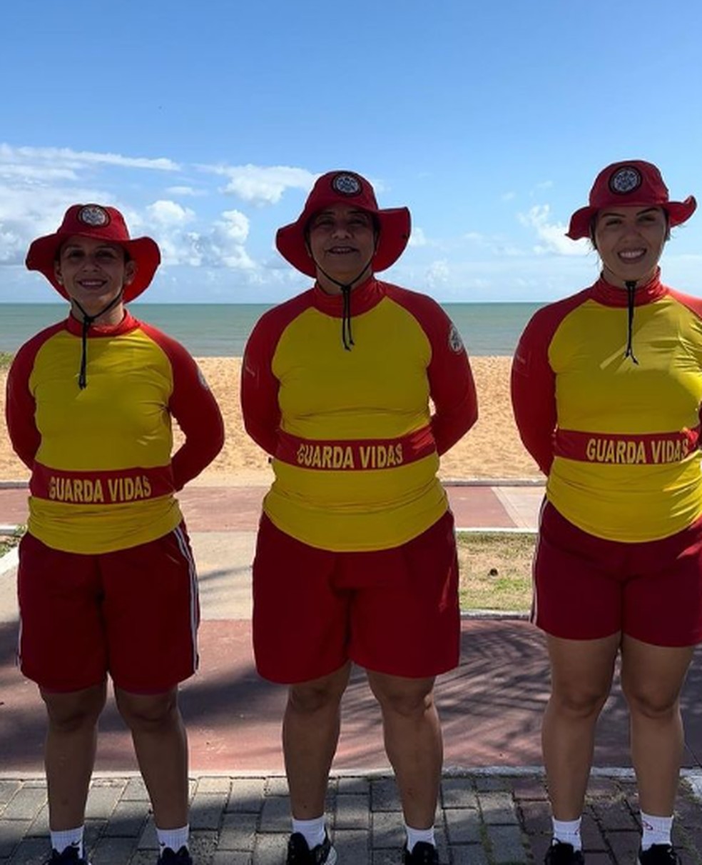 Fernanda, Sabrina e Bruna vão comandar as ações do Corpo de Bombeiros no litoral da Paraíba — Foto: Corpo de Bombeiros Militar da Paraíba