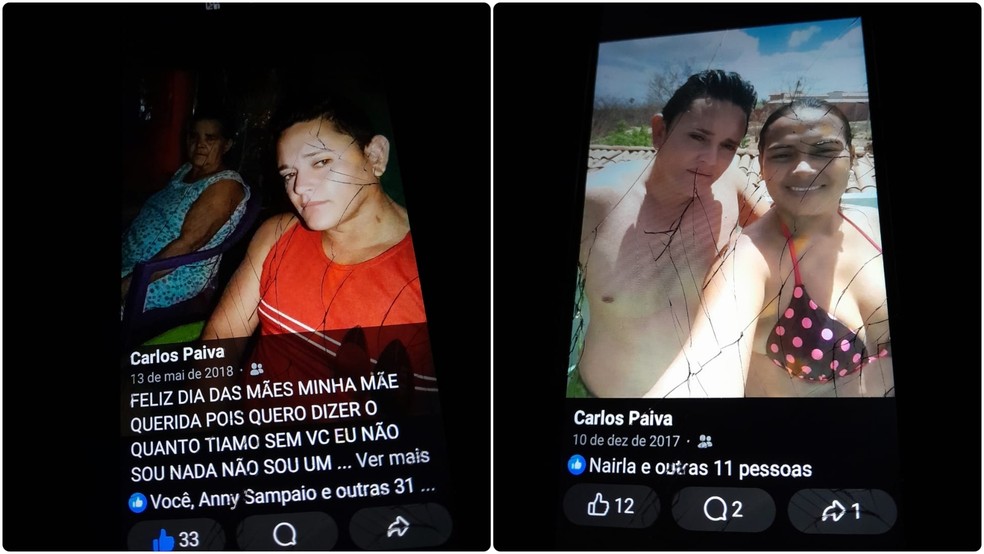 Fotos nas redes sociais mostram Antônio, o cearense, em liberdade enquanto o real acusado cumpria antes de fugir. — Foto: Arquivo pessoal