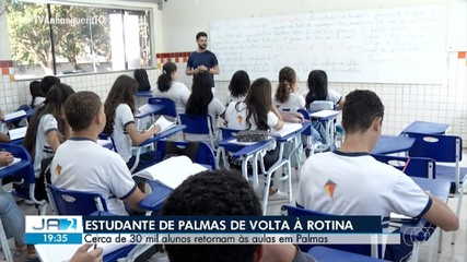 Aulas nas escolas municipais de Palmas são retomadas nesta segunda-feira (11)