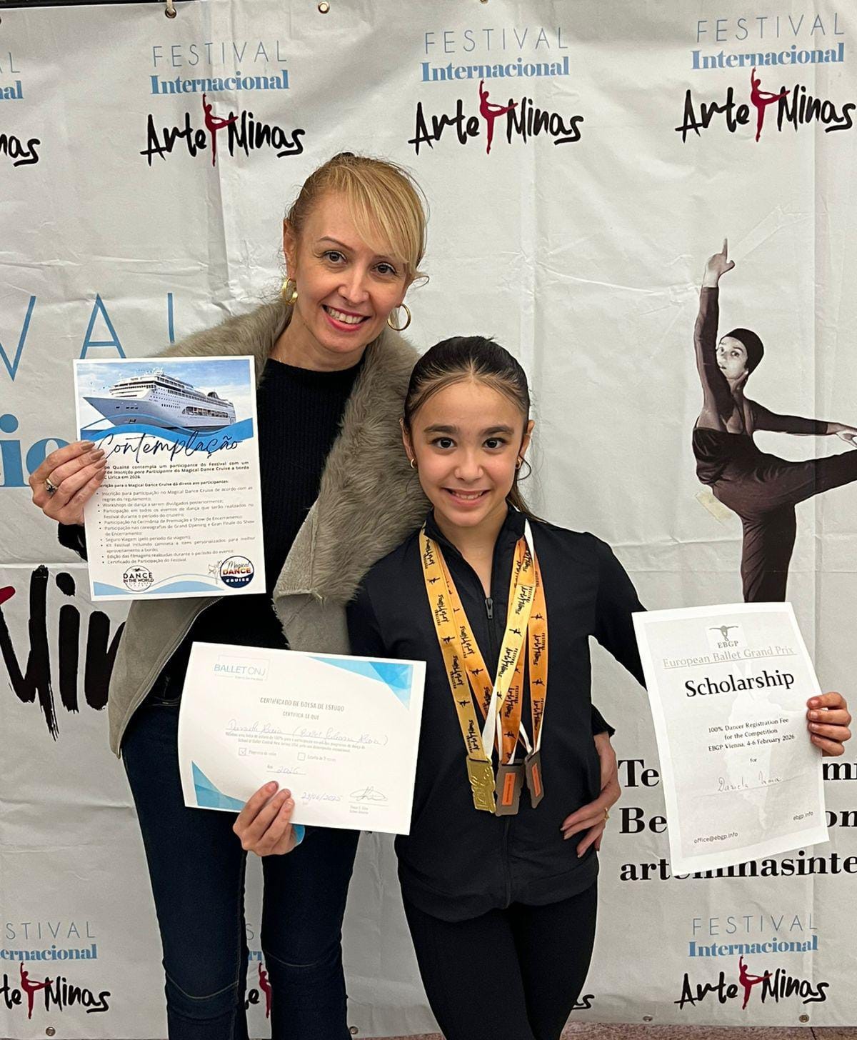 Prodígio do balé: mineira de 10 anos, que tem mais de 100 medalhas, vai ao Grand Prix de Viena