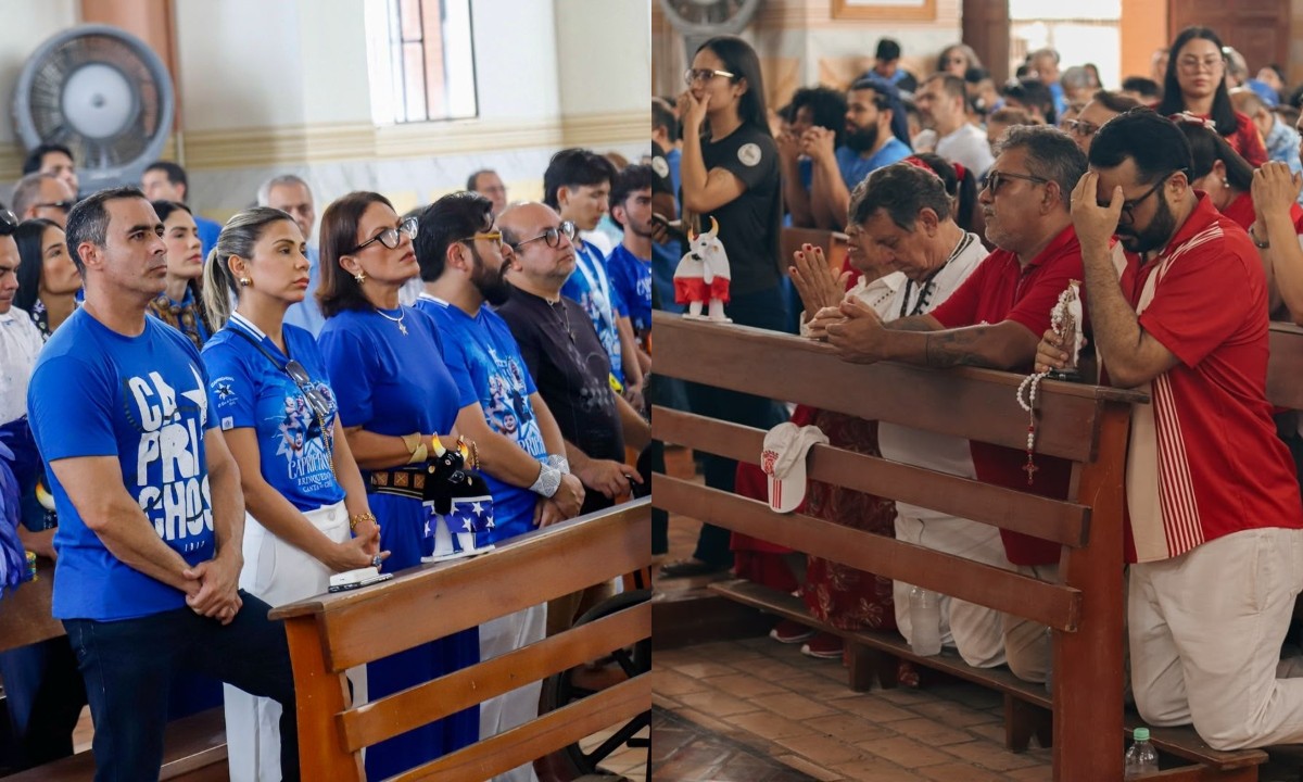 Caprichoso e Garantido participam de missa e pedem proteção para o Festival de Parintins 2026