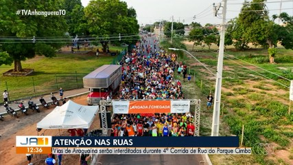 Araguaína bloqueia vias durante a 4ª Corrida de Rua do Parque Cimba