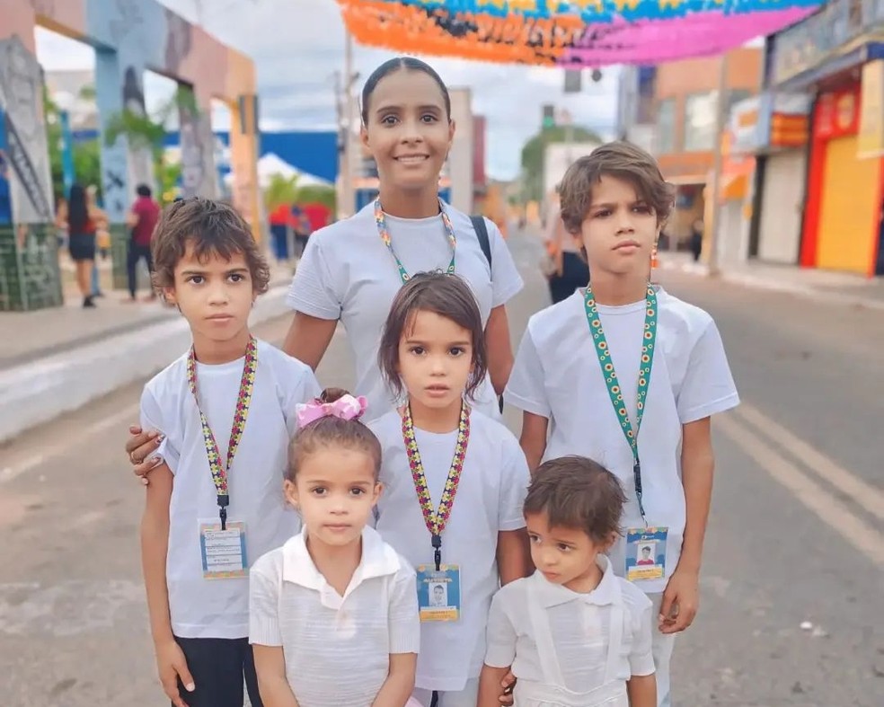 Conheça a história de uma família cearense que vem fazendo sucesso nas redes sociais ao desmistificar o autismo. — Foto: Arquivo pessoal