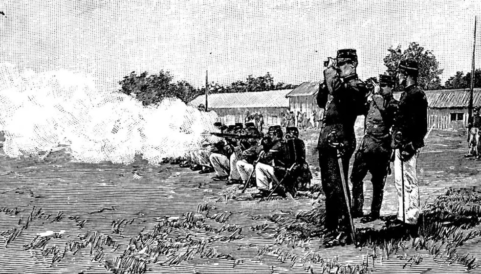 Pelotões de fuzilamento foram muito comuns durante a guerra civil americana — Foto: Getty Images via BBC