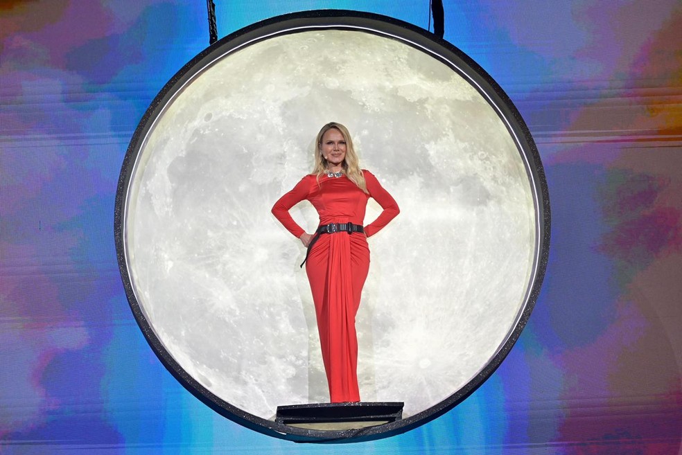 Eliana no Upfront Globo 2026. Programa 'Em Família com Eliana' será exibido nas tardes de domingo em 2026 — Foto: Globo/Renato Pizzutto