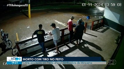 Homem é morto com disparo no peito em frente a distribuidora em Miracema
