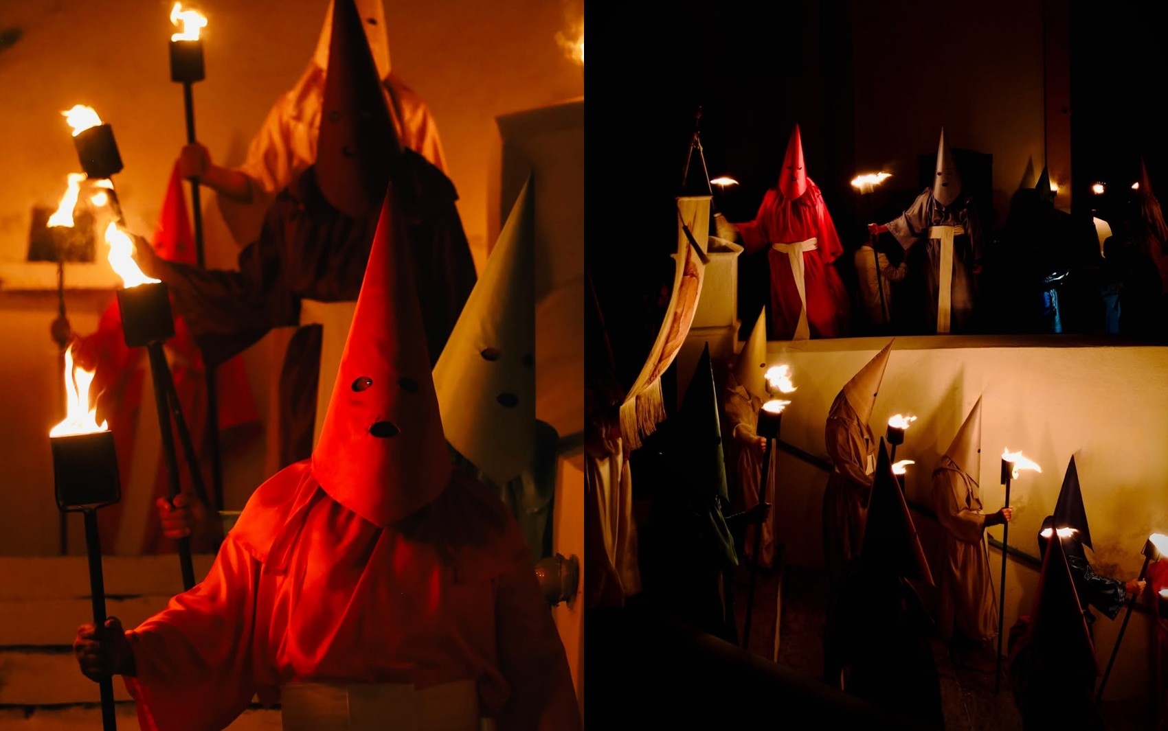 Procissão do Fogaréu emociona turistas com encenação da perseguição e crucificação de Jesus, em Goiás