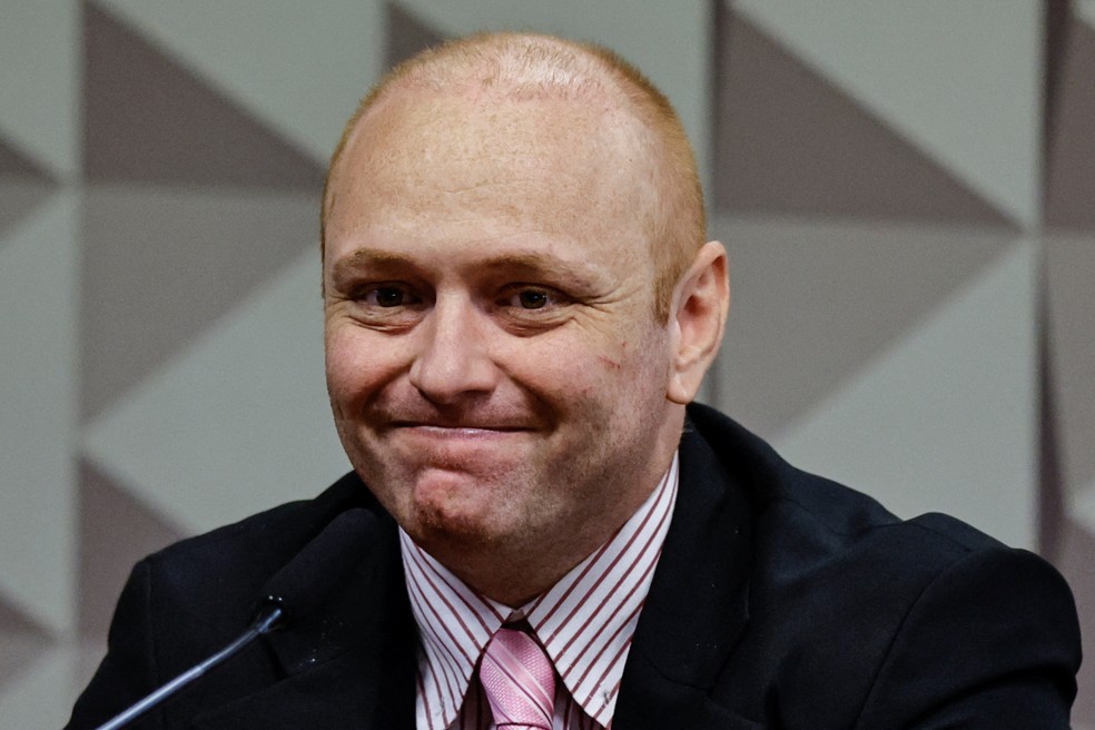 Walter Delgatti prestou depoimento à CPI dos Atos Golpistas nesta quinta (17) — Foto: Ueslei Marcelino/Reuters