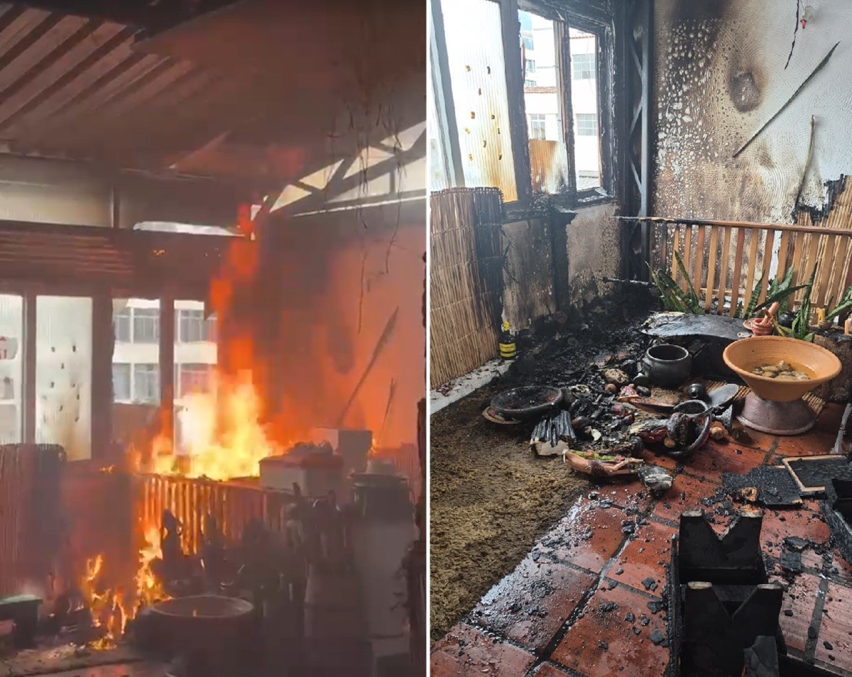 Templo de Quimbanda em Nova Friburgo é incendiado; polícia investiga intolerância religiosa