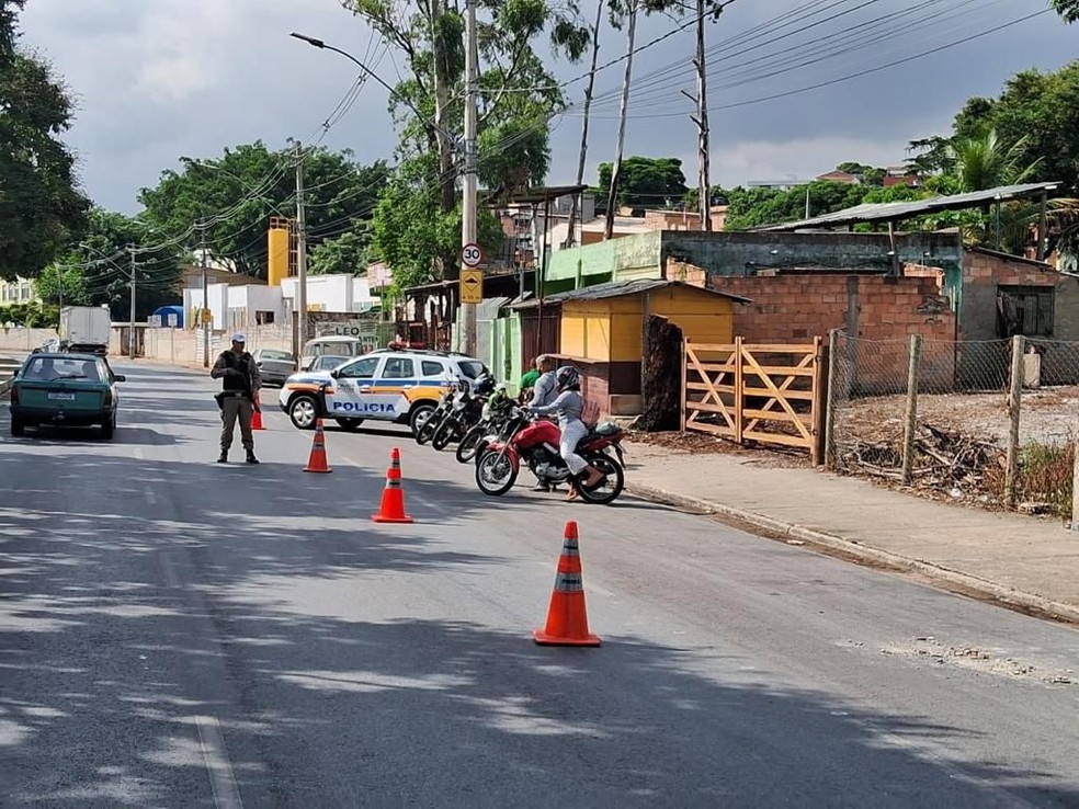 Operação da PMMG coibiu "rolezinhos" no fim de ano — Foto: Divulgação/PMMG